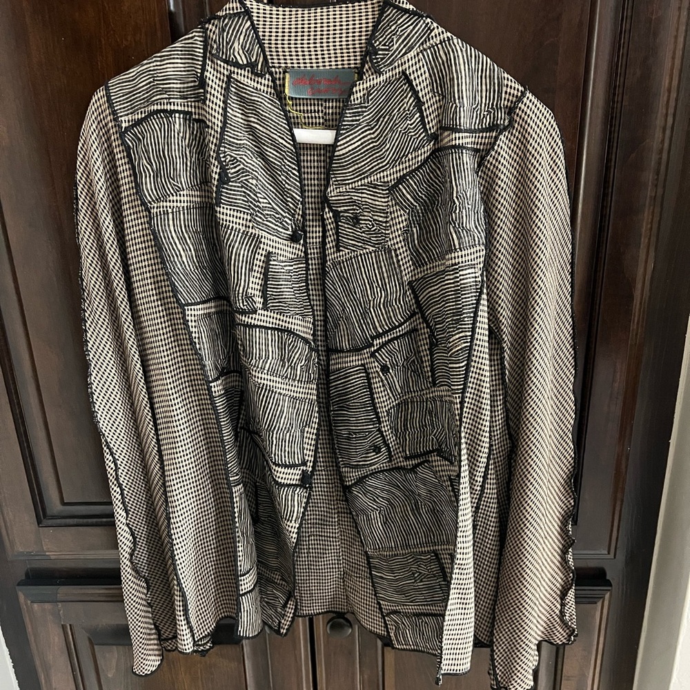 Vintage Deborah Cross Patchwork Jacket Wearable A… - image 1